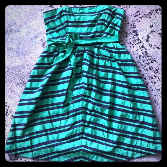 {anthropologie} moulinette soeurs strapless dress - Picture 1 of 6